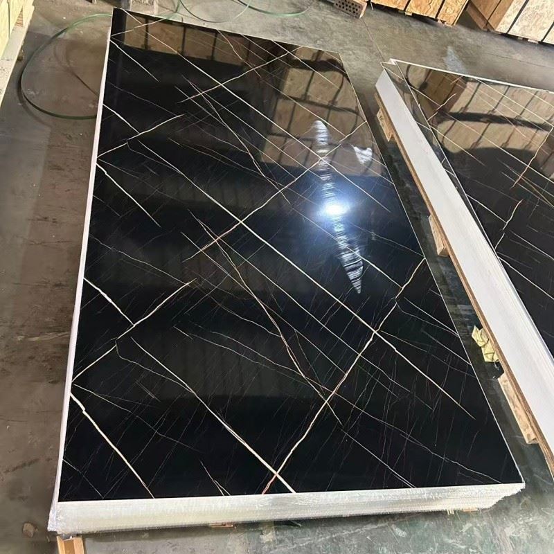 Luxury Vein Marble UV Board, Interior Decorative PVC UV Marble Panel For Villa Project suppliers