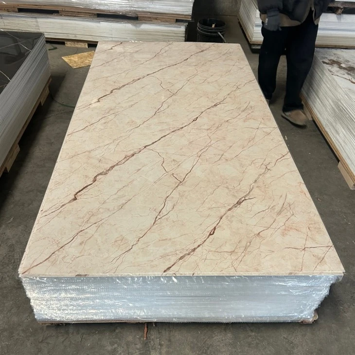 Premium Glossy UV-treated PVC Marble Wall Tiles