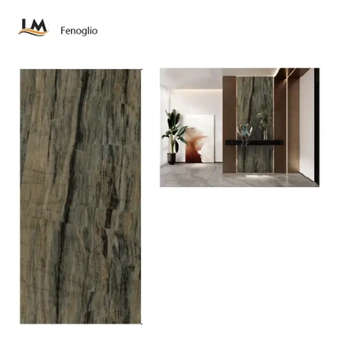 Luminous Crystalline-Grain Interior Slabs